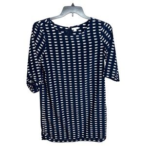 Gap Shift Dress Women’s Size S Blue White 3/4 Sleeve Tea Cup